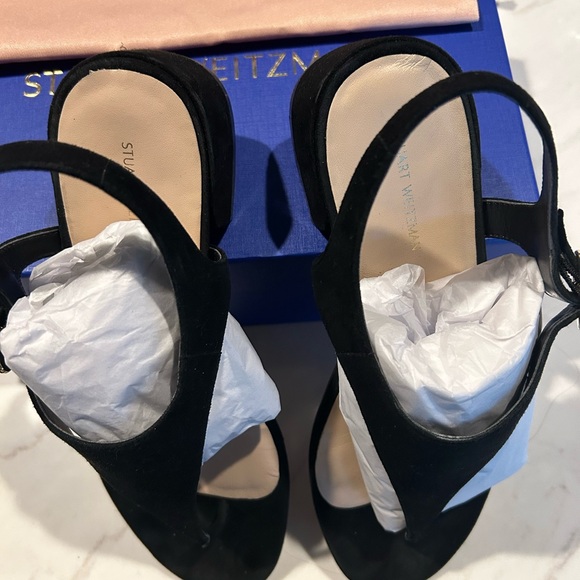 Stuart Weitzman Black Women's Sandals Only worn once (pls see photos) - Picture 2 of 7